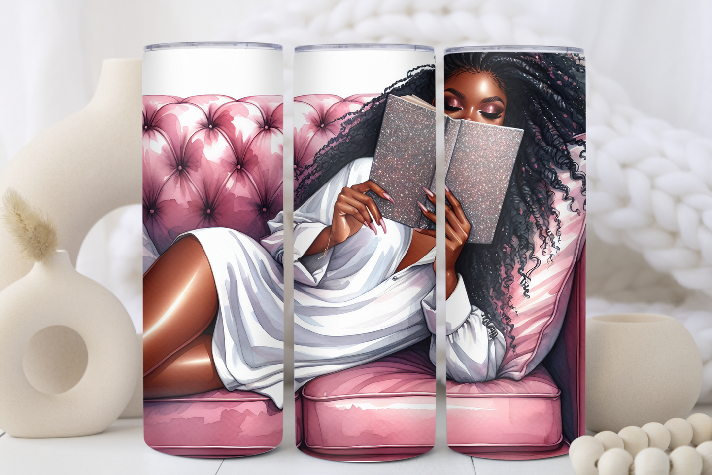 Book Worm 20oz Skinny Tumbler