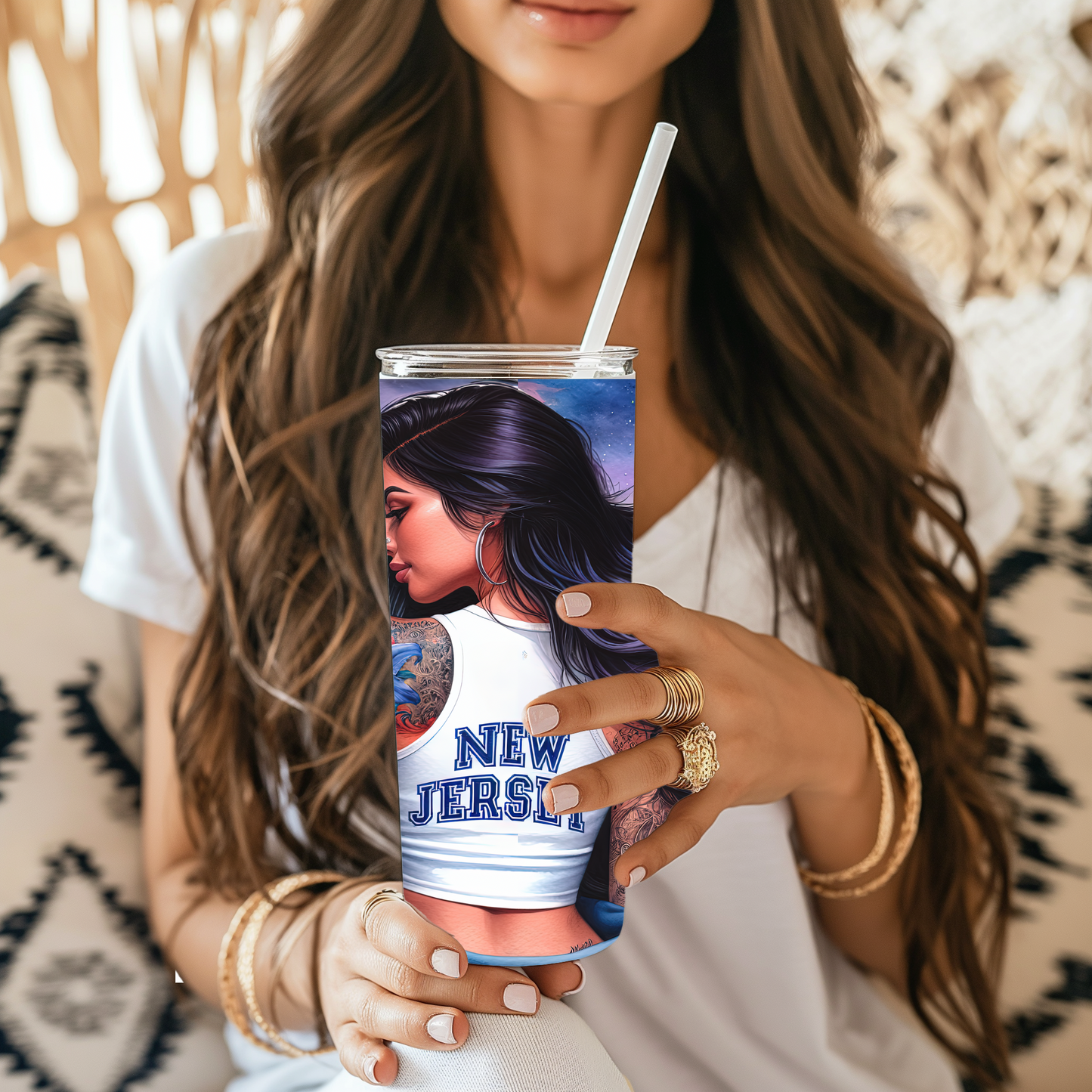 Jersey Girl 20oz Skinny Tumbler