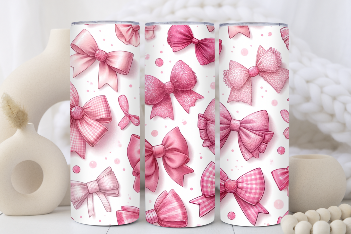 Coquette Bows 20oz Skinny Tumbler