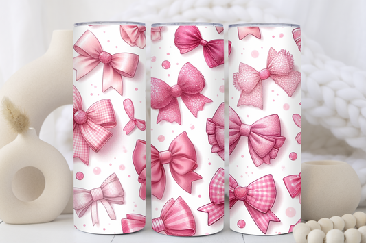 Coquette Bows 20oz Skinny Tumbler